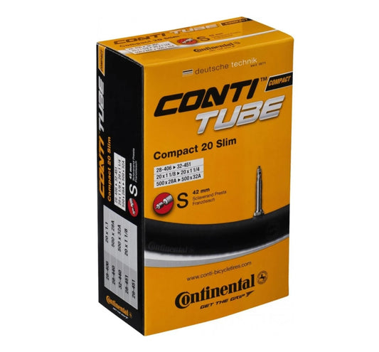 Continental Compact 20 SLIM Inner Tube - Schrader - 20x1.75/2.00 34mm
