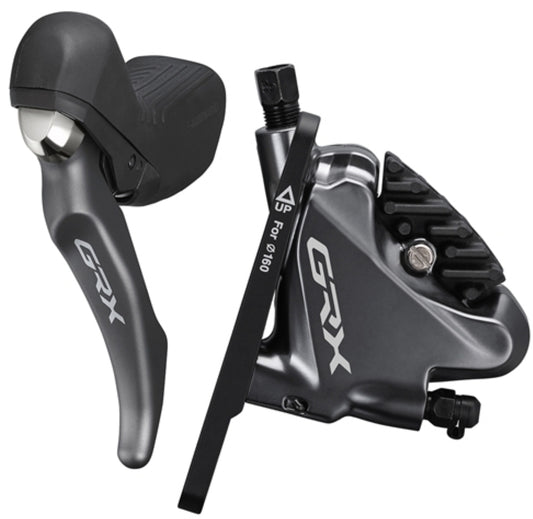 Shimano ST-RX810 2x Double GRX STI Lever with BR-RX810 Flat Mount Caliper (Front or Rear)