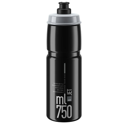 2 x Elite Jet Biodegradable Water Bottles - Black 750ml